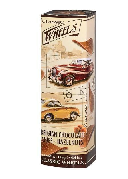 Classic Wheels Чипсы шоколадные с фундуком 125г