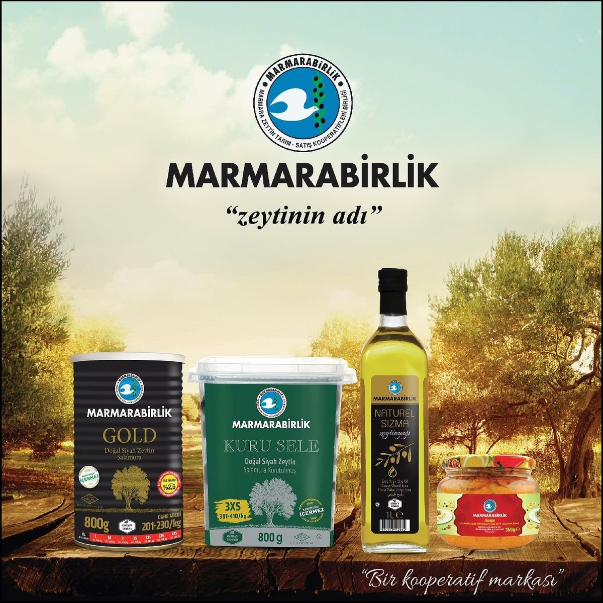Натуральные оливки "MARMARABIRLIK"