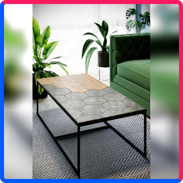 Купить по выгодной цене Журнальный столик Мебелик Китч дуб американский/серый бетон с доставкой