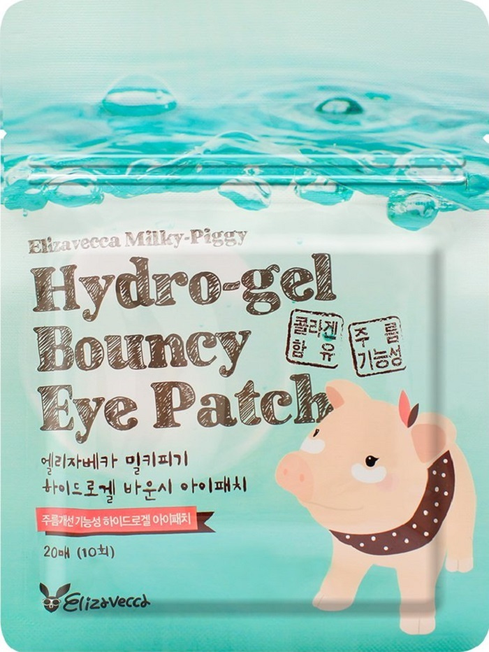 Elizavecca набор гидрогелевых патчей для глаз с коллагеном Milky Piggy Hydro Gel Bouncy Eye Patch  #1