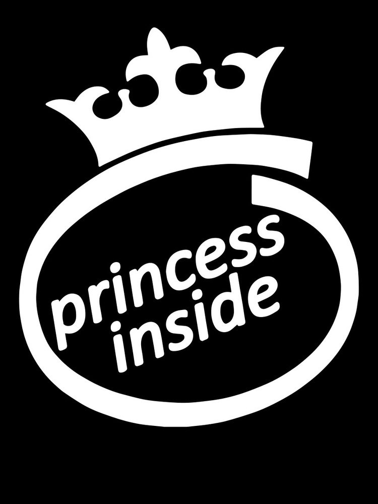Наклейка на авто и в интерьер "Princess Inside" #1