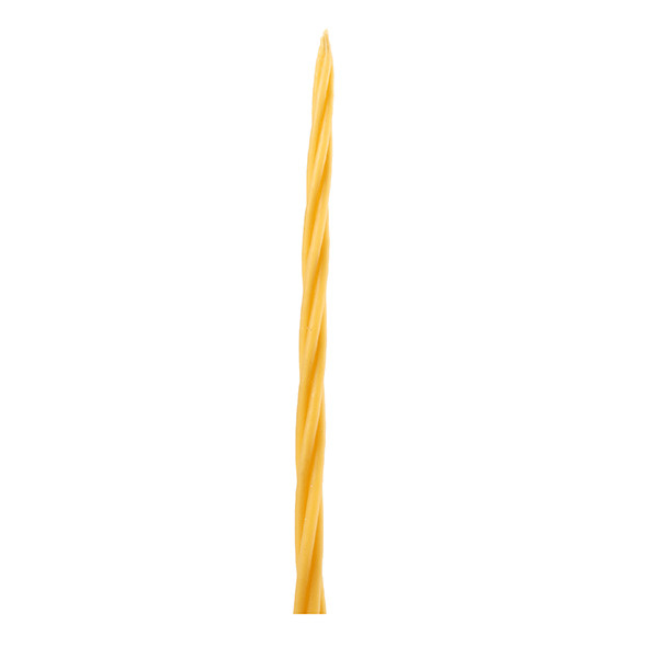 Свеча ритуальная Энергия 4 свечи скрутка 21 см желтая "Перо Павлина"  #1