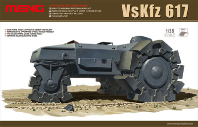 Сборная модель, конструктор "MENG" SS-001 "противоминный каток" VsKfz 617 Minenrаumer 1/35  #1