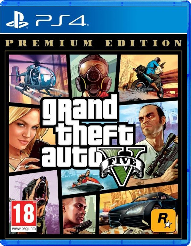 Игра Grand Theft Auto V Premium Edition (GTA 5) (PlayStation 4, Русские субтитры) #1