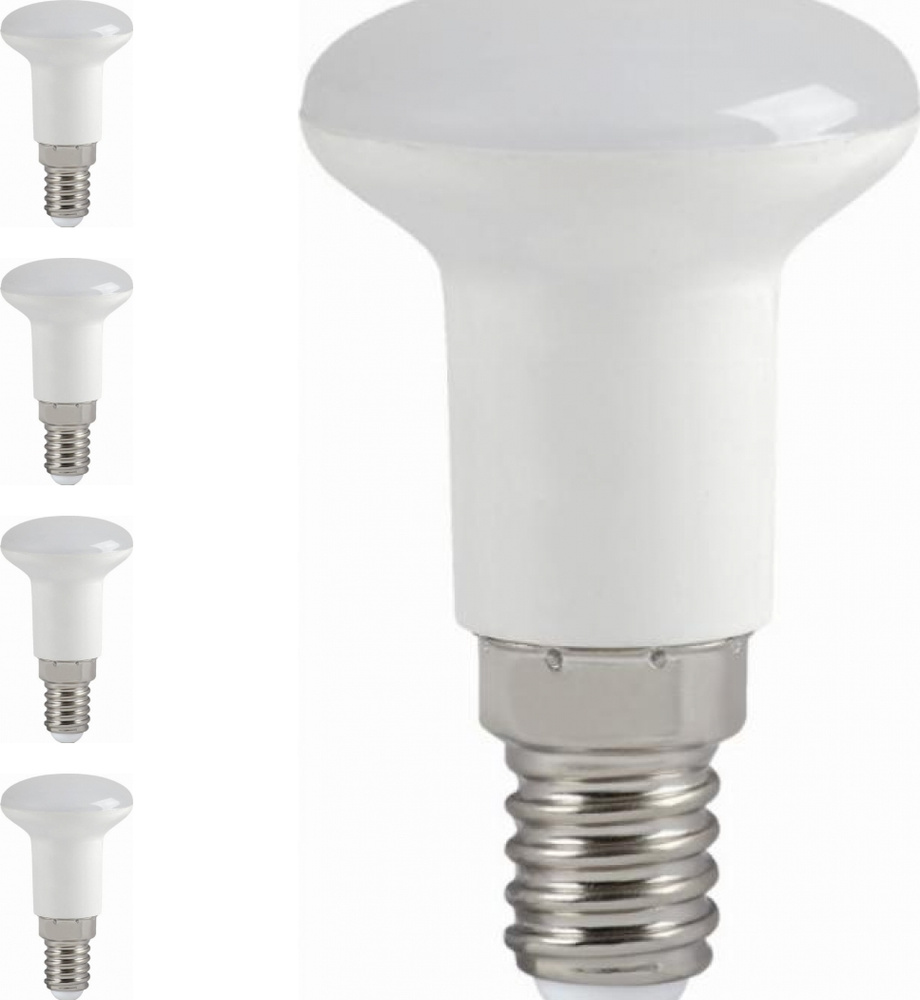 Светодиодная лампа IEK Eco Е14 3Вт 3000К 270Лм R39 (комплект из 4 шт.)  #1