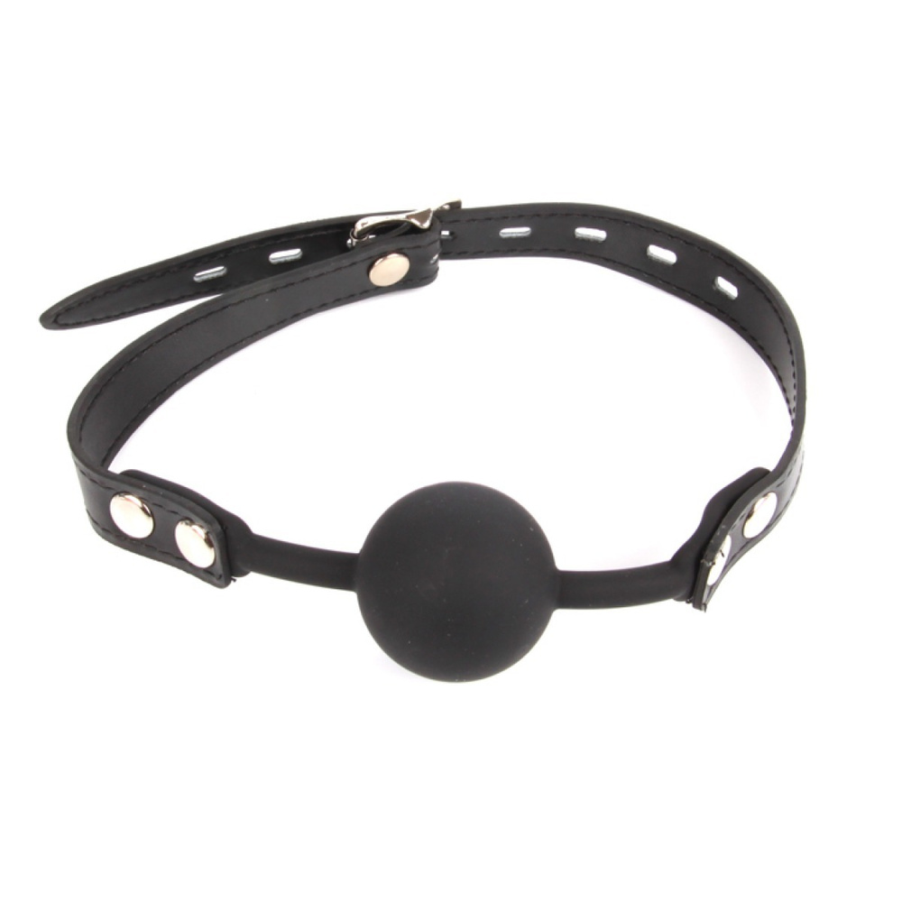 Черный силиконовый кляп NoTabu BDSM, ntb-80464 #1