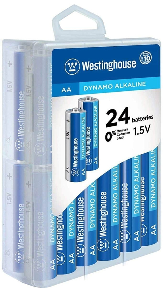 Батарейка Westinghouse LR6/AA Dynamo Alkaline-PBH24 (24 штуки). Для электронных часы, пультов дистанционного #1