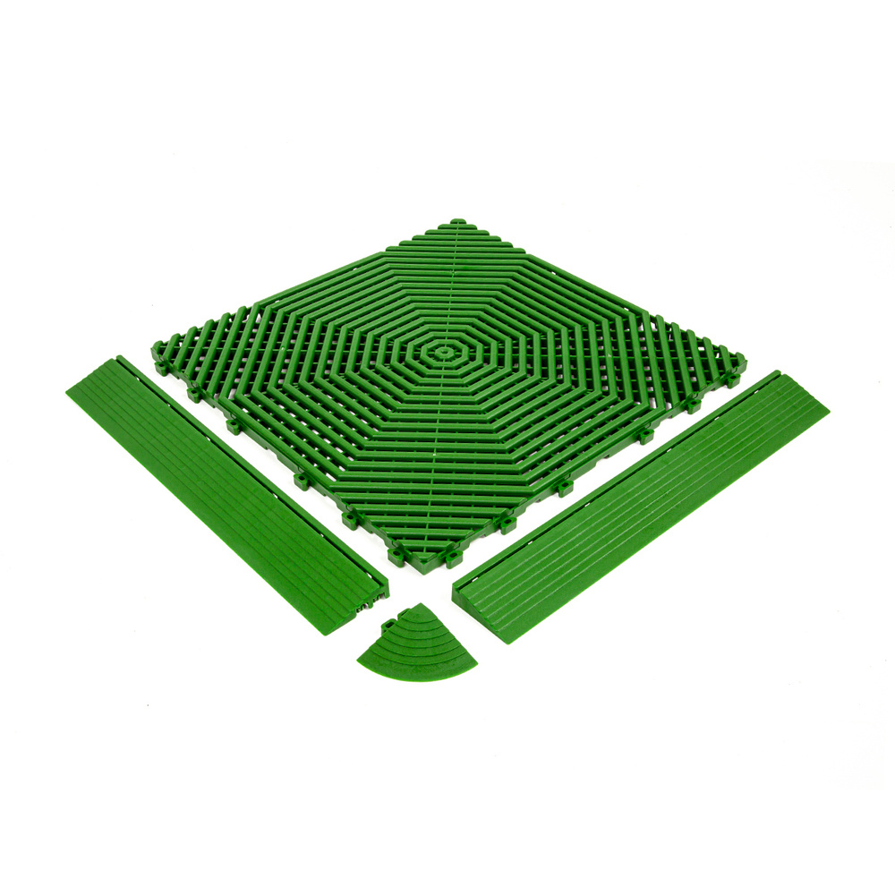 Бордюр для модульного покрытия Helex 2шт/уп, зеленый #1