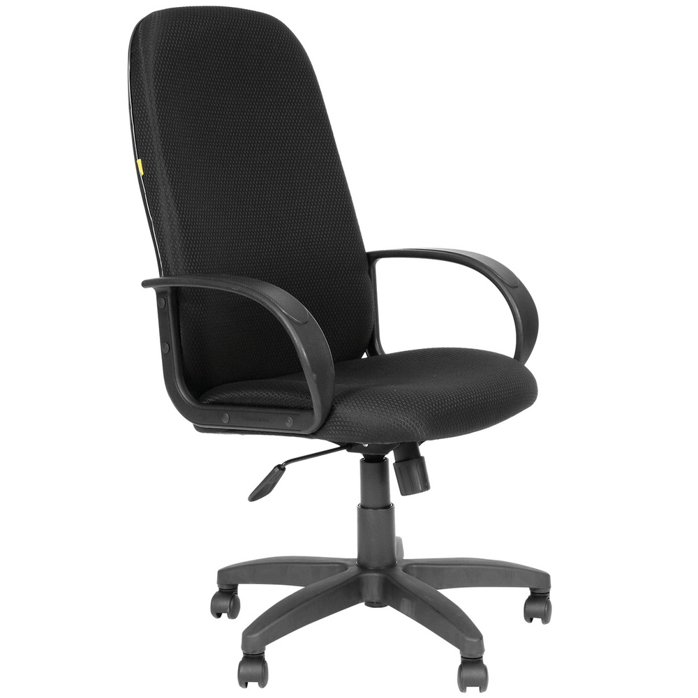 Кресло офисное СН 279, высокая спинка, с подлокотниками, черное, 1138105  #1