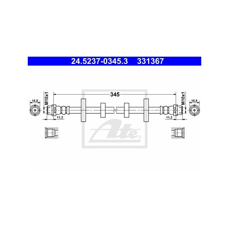 Ate Трубки тормозные, арт. 24523703453 #1