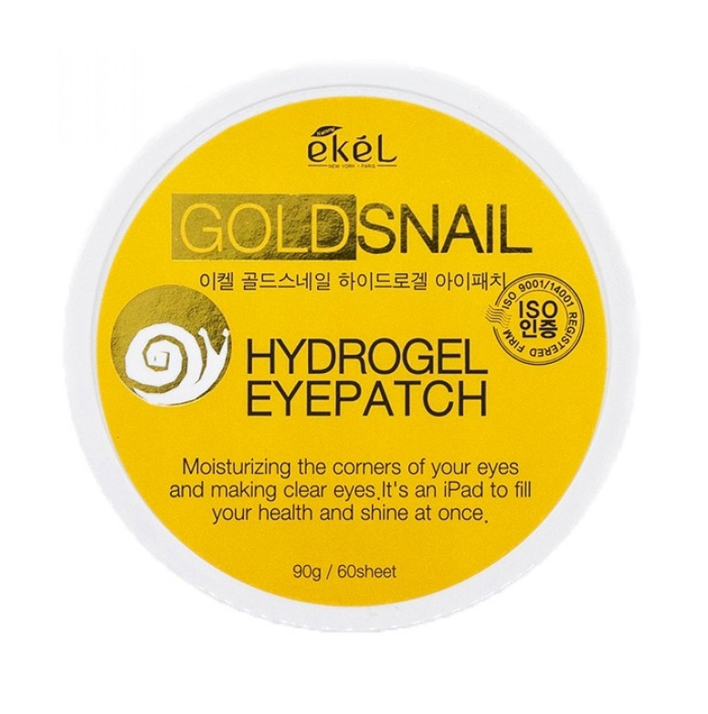 Гидрогелевые патчи для глаз Корея EKEL с муцином улитки и золотом Hydrogel Eye Patch Gold Snail, 60 шт. #1