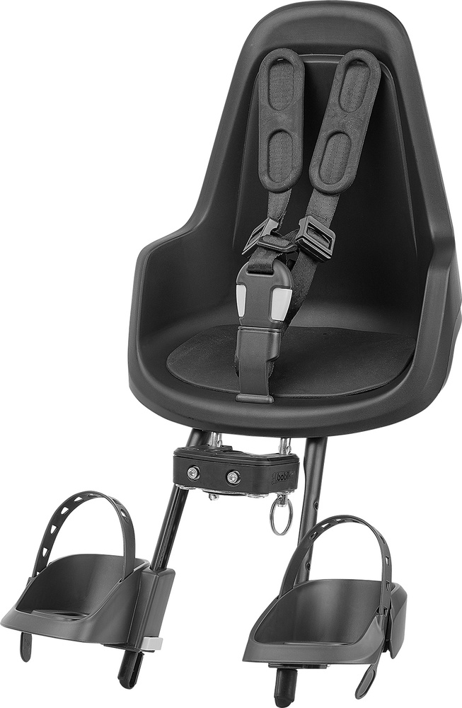Кресло велосипедное детское BOBIKE "ONE Mini", переднее, на руль, до 15 кг, цвет: черный  #1