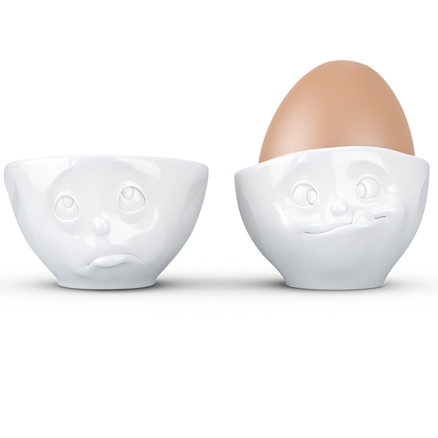 Набор из 2 подставок для яиц Tassen Oh please & Tasty белый #1