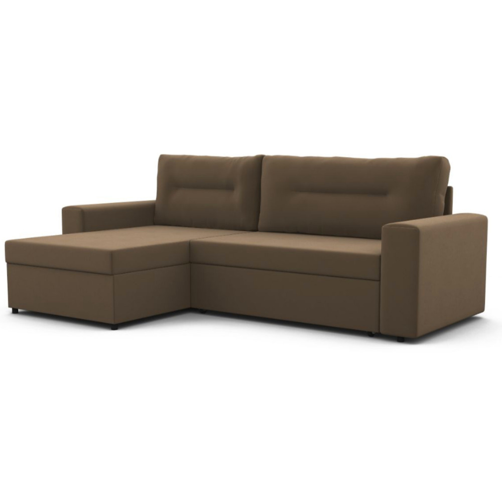 Угловой диван Скандинавия Левый ФОКУС- мебельная фабрика 228х148х86 см коричневый  #1