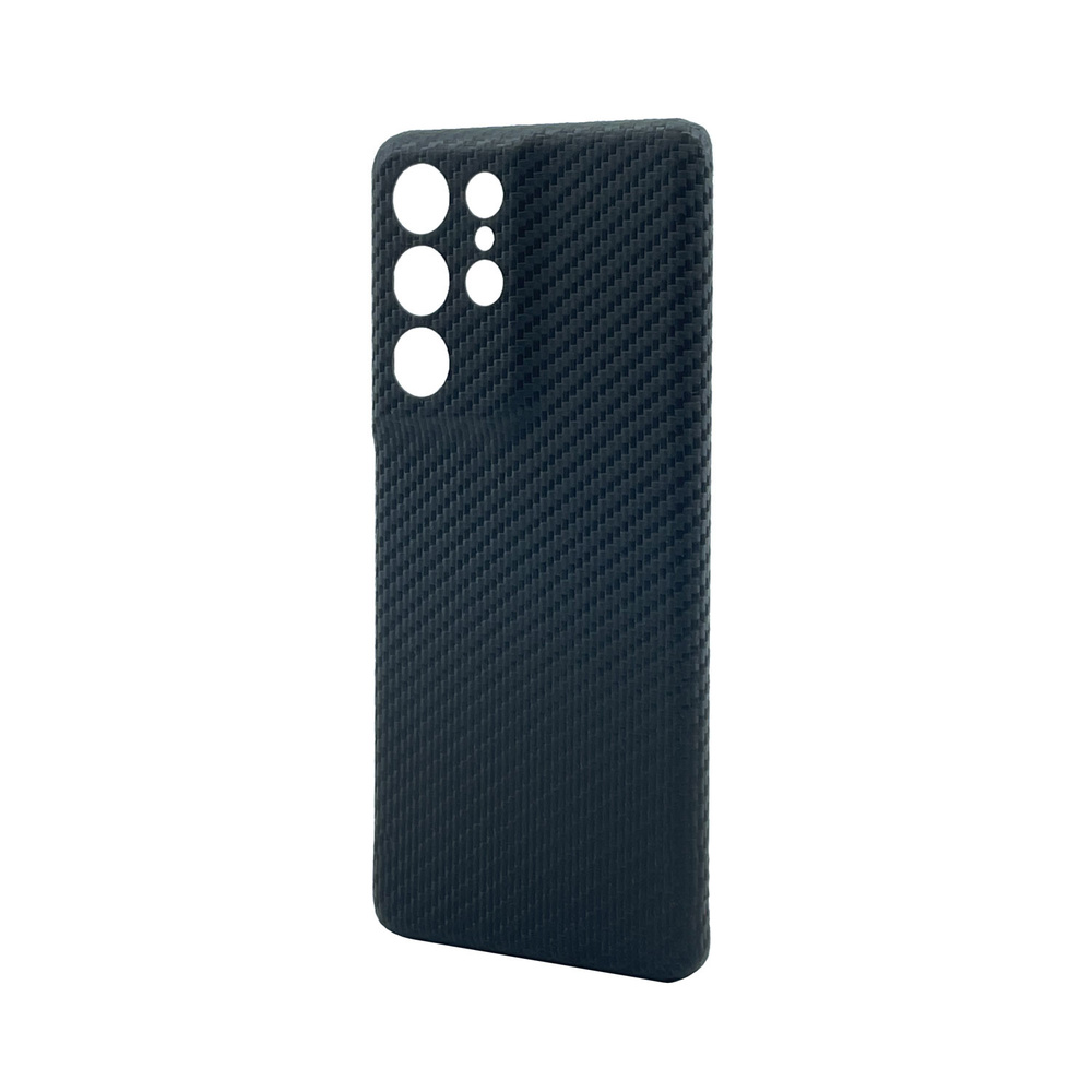 Кевларовый чехол DiXiS Carbon Case для Samsung S21 Ultra (BS21U-CM) матовый черный  #1