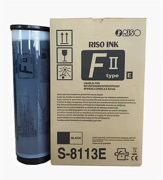 Чернила RISO S-8113E чернила для дупликатора RISO (S-8113E) черный для RISO (ризографы)  #1