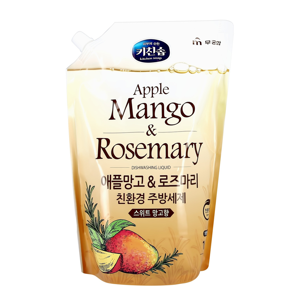 MUKUNGHWA Средство для мытья посуды MUKUNGHWA Apple mango & rosemary 1,2 л #1