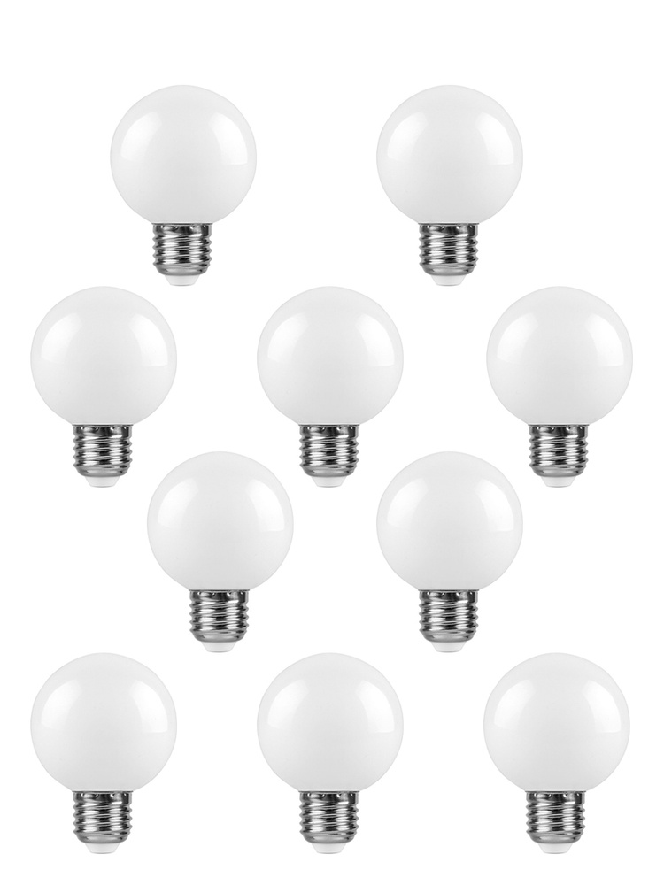 Лампа светодиодная Feron LB-371 Шар E27 3W 2700K матовый 25903 10 штук  #1