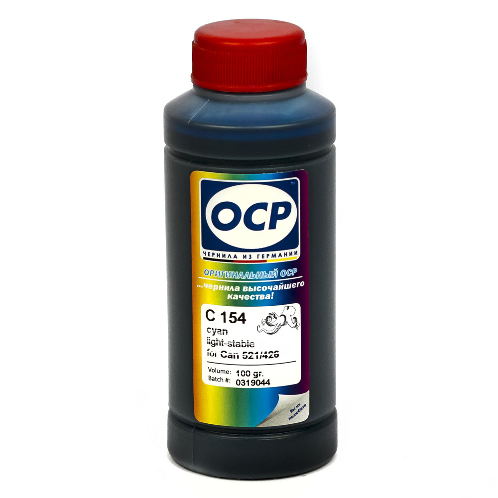 Чернила OCP C 154 для картриджа CLI-426C и CLI-521C голубые для принтера Canon Pixma 100 грамм  #1