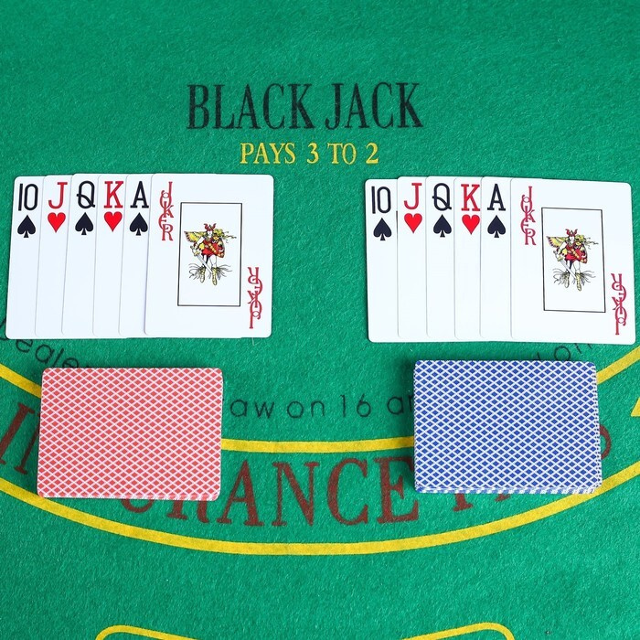 Карты игральные пластиковые "Texas Hold'em" карт 54 шт #1