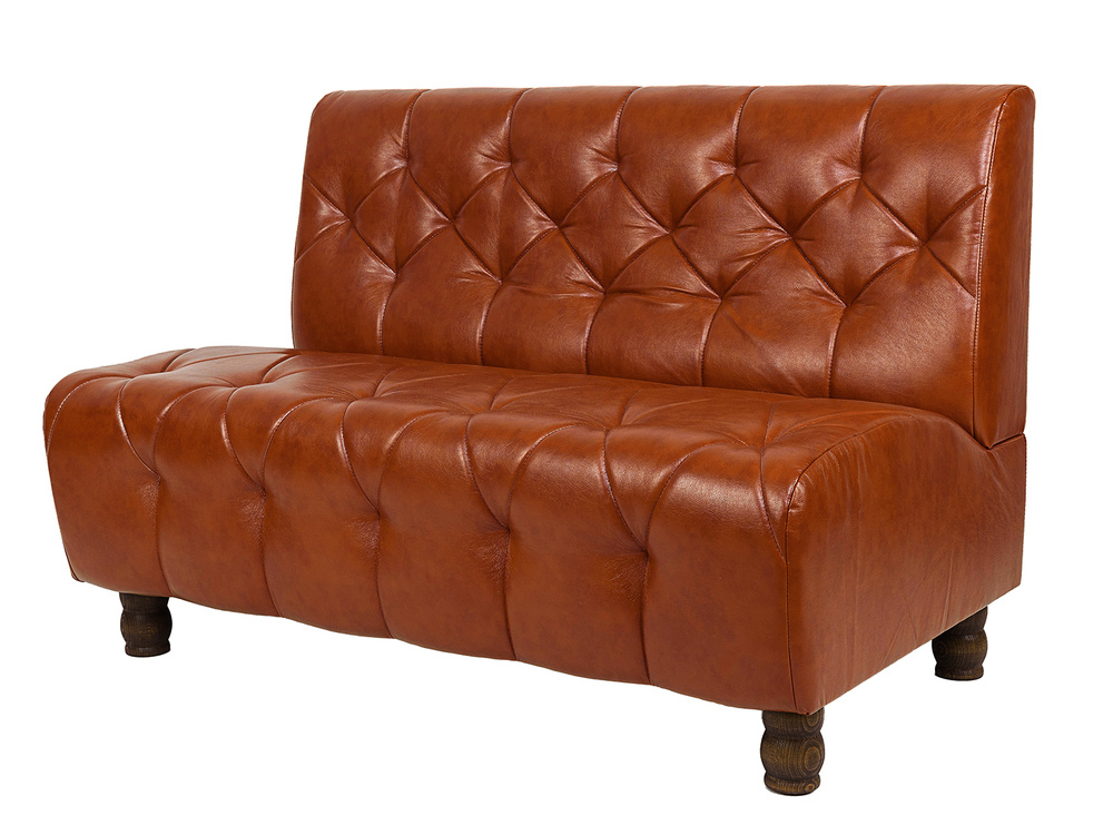Петролюкс Прямой диван Модуль, механизм Нераскладной, 120х74х86 см,коричнево-красный  #1