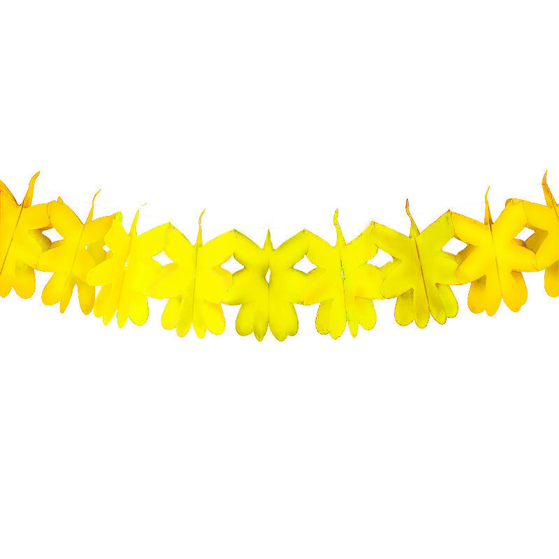 Гирлянда МаскаПати Цветы желтая, 300 см #1