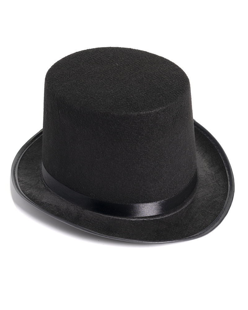 Шляпа карнавальная Цилиндр черный , набор 3 штуки #1