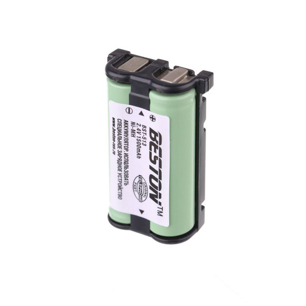 Аккумулятор для радиотелефона Panasonic HHR-P513, 2.4В / 1500мАч (2.4V / 1500mAh), Ni-Mh BESTON 2хАА #1