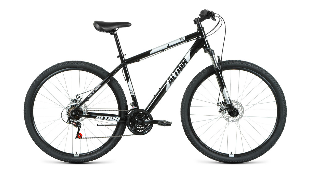 Велосипед AL 29 D (29" 21 ск. рост. 19") 2020-2021, черный/серебристый, RBKT1M69Q007  #1