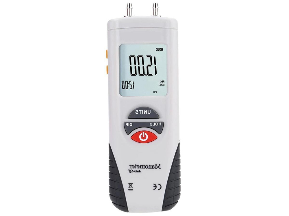 Цифровой манометр Мод: HTI HT-18-95 - Digital Manometer, манометр газовый, манометры для измерения давления #1