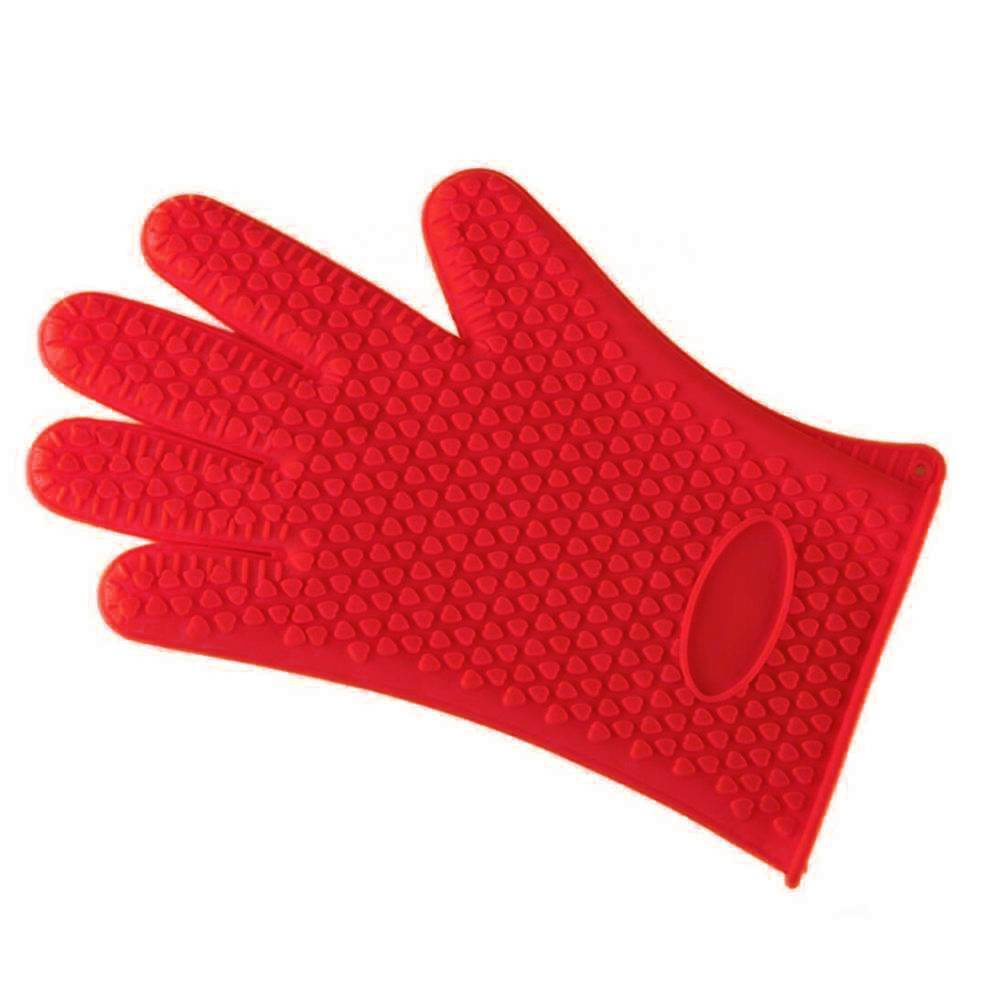 Перчатка - прихватка силиконовая, красный #1