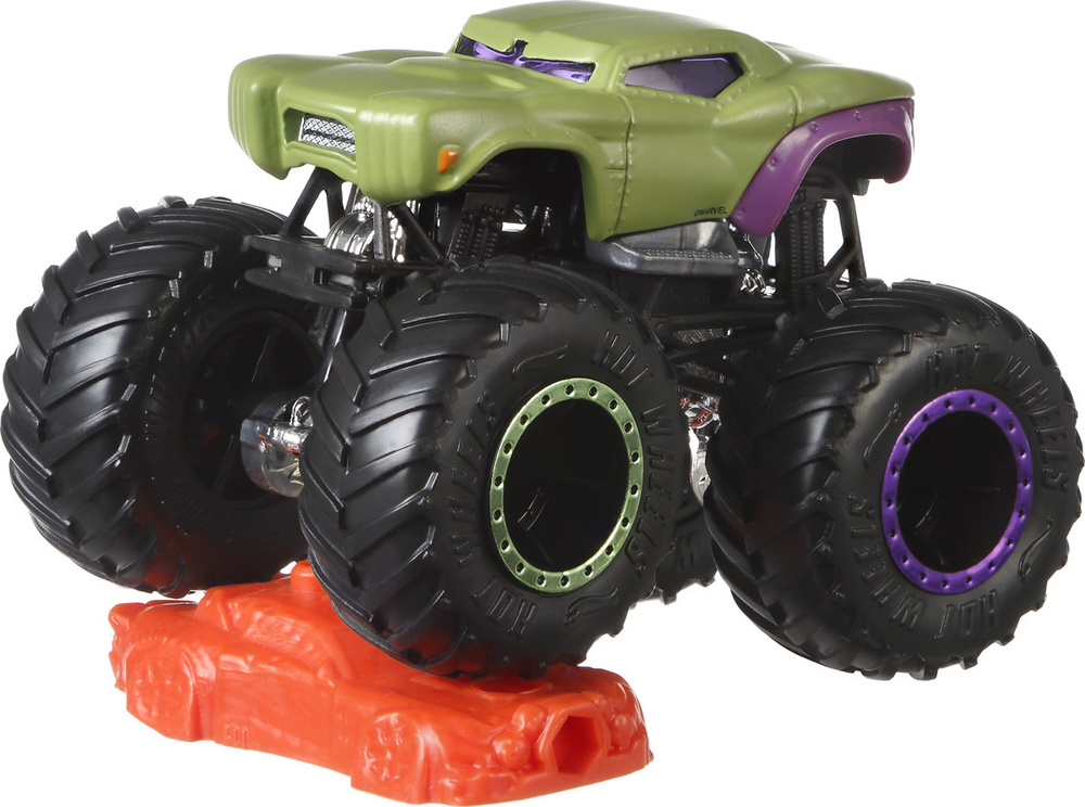 HCD87 Машинка металлическая игрушка Hot Wheels Monster Trucks Монстр трак коллекционная модель HULK  #1