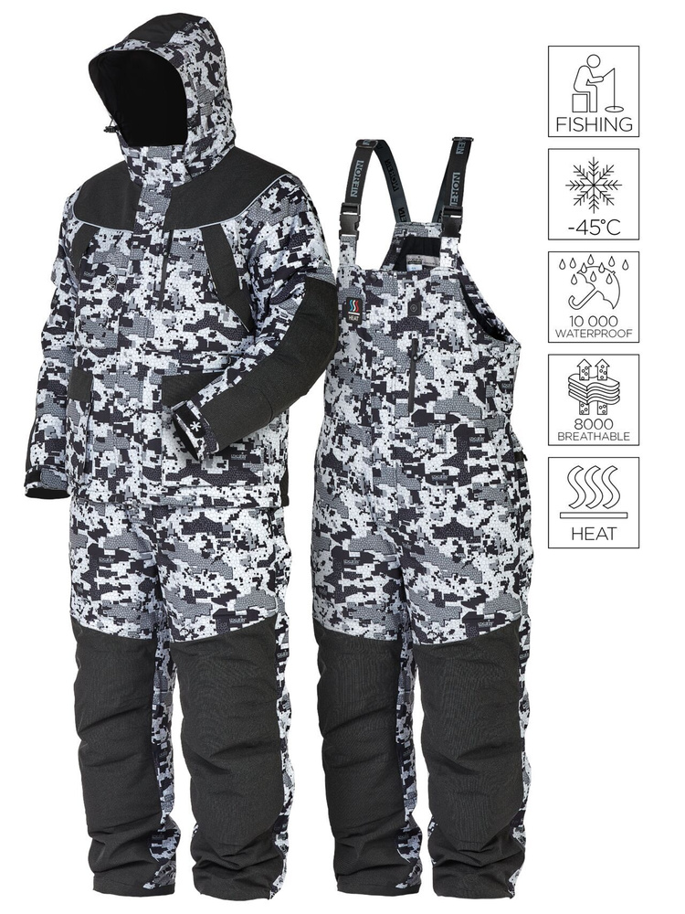 Зимний костюм с подогревом Norfin EXPLORER 2 CAMO HEAT #1