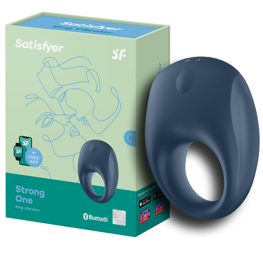 Эрекционное кольцо с вибрацией Satisfyer Strong One и управлением через приложение Сатисфаер  #1