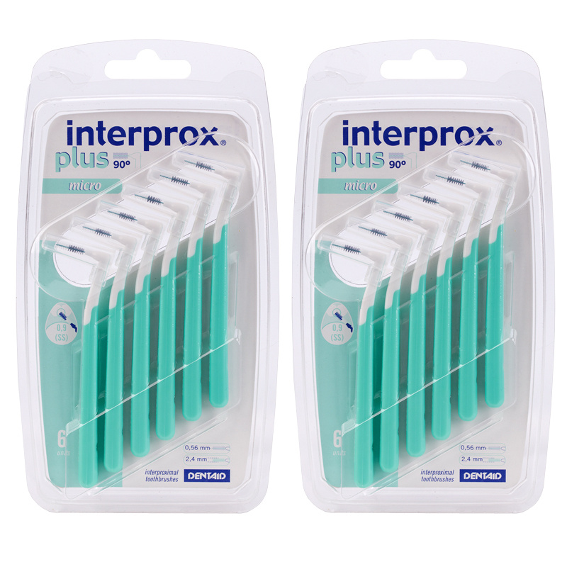 Комплект ершиков для брекетов Interprox Plus Micro, 6 шт (0,9 мм), 2 упаковки  #1