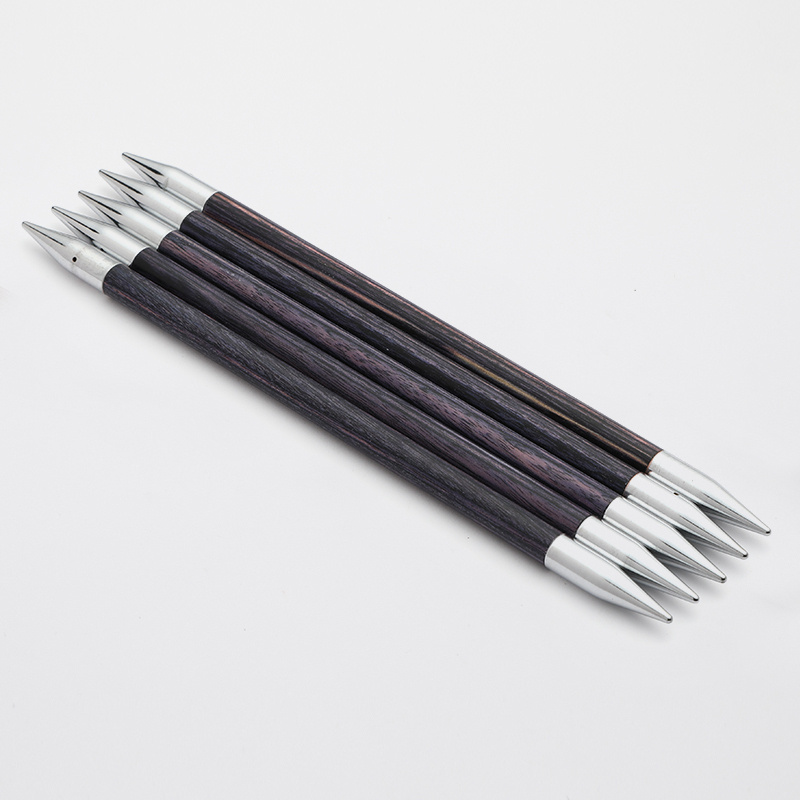 Спицы для вязания Knit Pro чулочные, деревянные Royale 6,5мм, 20см, фиолетовый, арт.29042  #1
