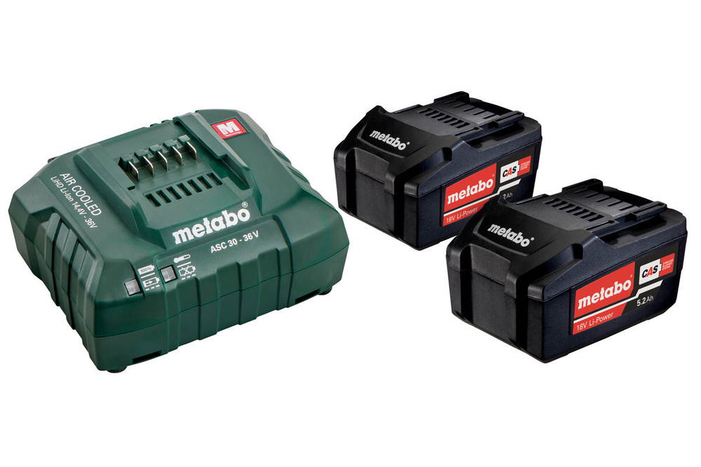 Базовый комплект Metabo 2 X 5,2 А/Ч (685051000) #1