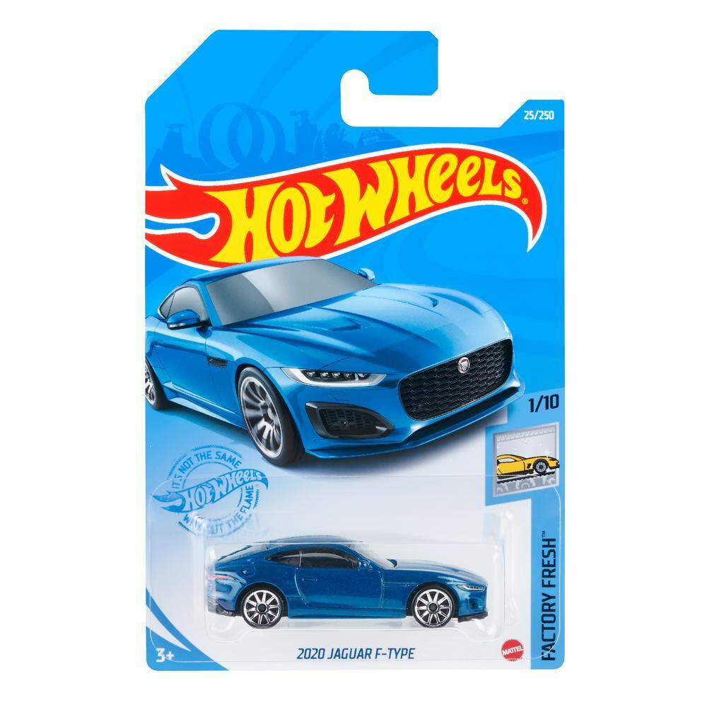 GRX29 Машинка металлическая игрушка Hot Wheels коллекционная модель 2020 JAGUAR F-TYPE синий  #1