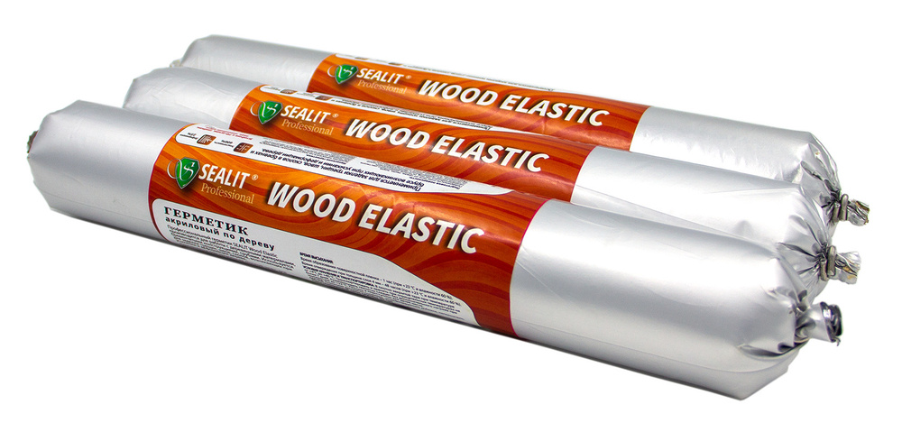 Герметик для дерева акриловый Sealit Wood Elastic, 900 гр, Орех #1
