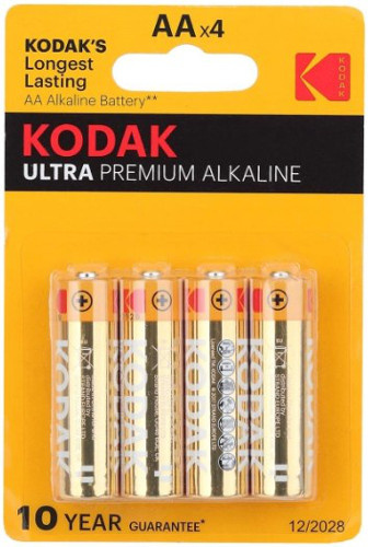 Батарейки KODAK LR6/4BL ULTRA PREMIUM Alkaline, 4 шт в блистере #1