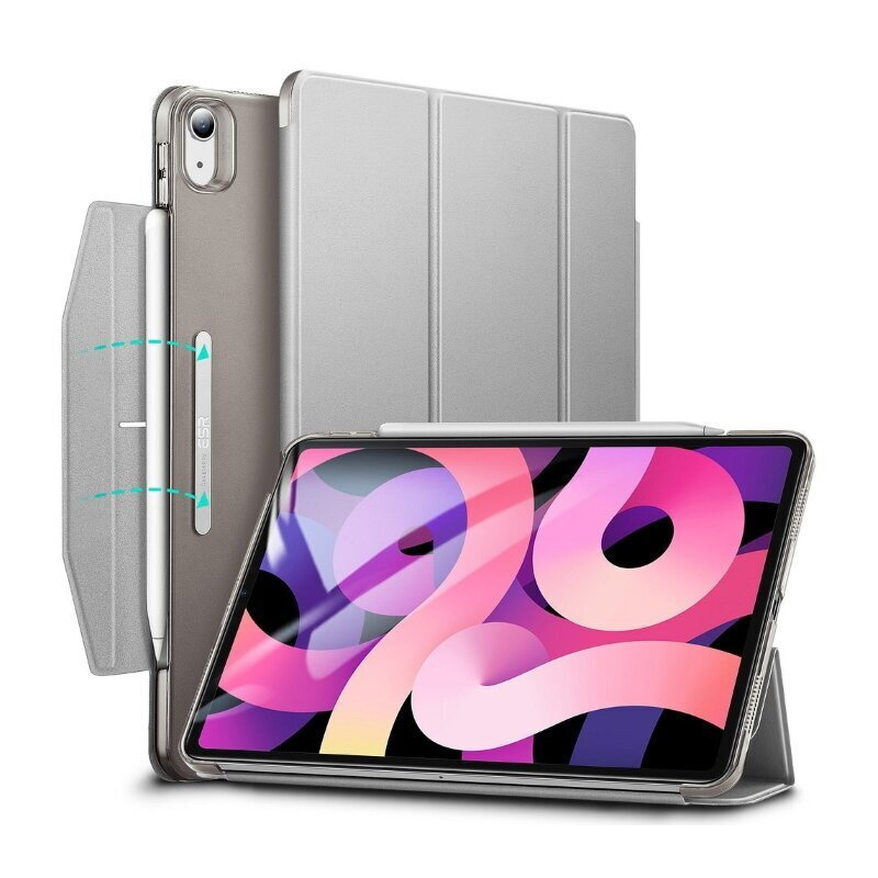 Чехол книжка ESR Ascend Trifold Case для iPad Air 4 (2020) / Air 5 (2022) Silver Grey, светло-серый  #1