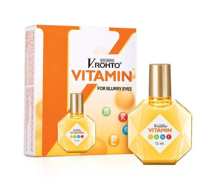 Витаминизированные капли для чувствительных глаз V.ROHTO VITAMIN , EYE DROPS, FOR BLURRY EYES , 13мл, #1