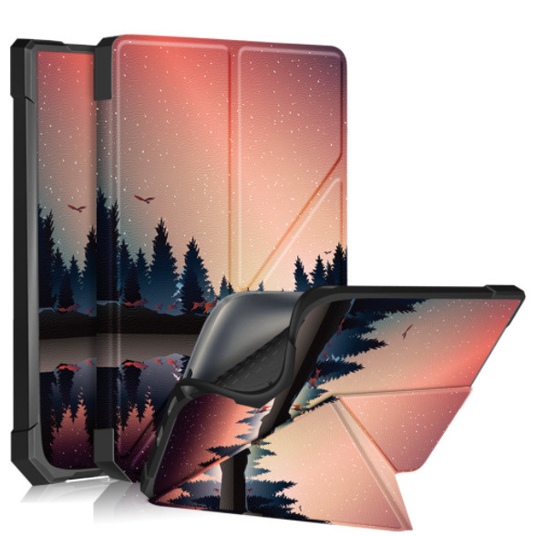 Чехол-обложка MyPads для PocketBook 740 тонкий с функцией включения-выключения и возможностью быстрого #1