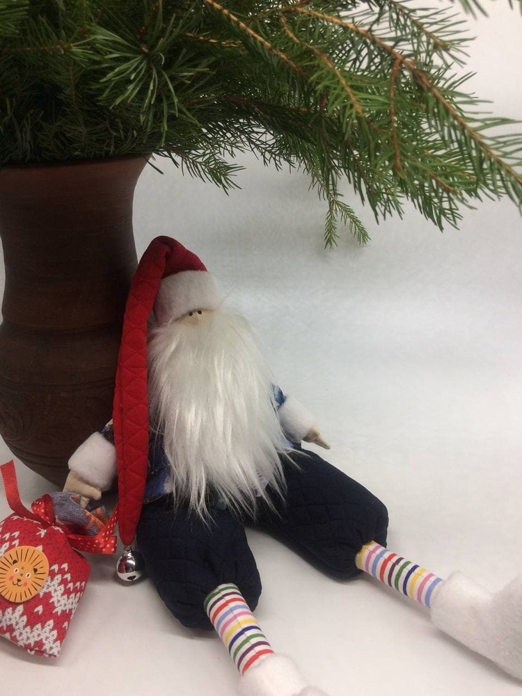 Мягкая игрушка "Санта Клаус" для декора, для детей, в подарок  #1