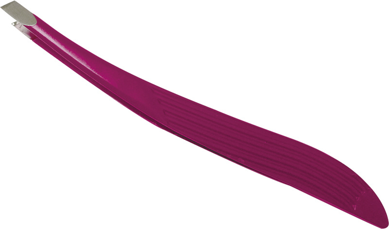 Dewal Beauty пинцет косметический с наклонными рабочими кромками, 9 см, металл, цвет розовый (TW-50X) #1