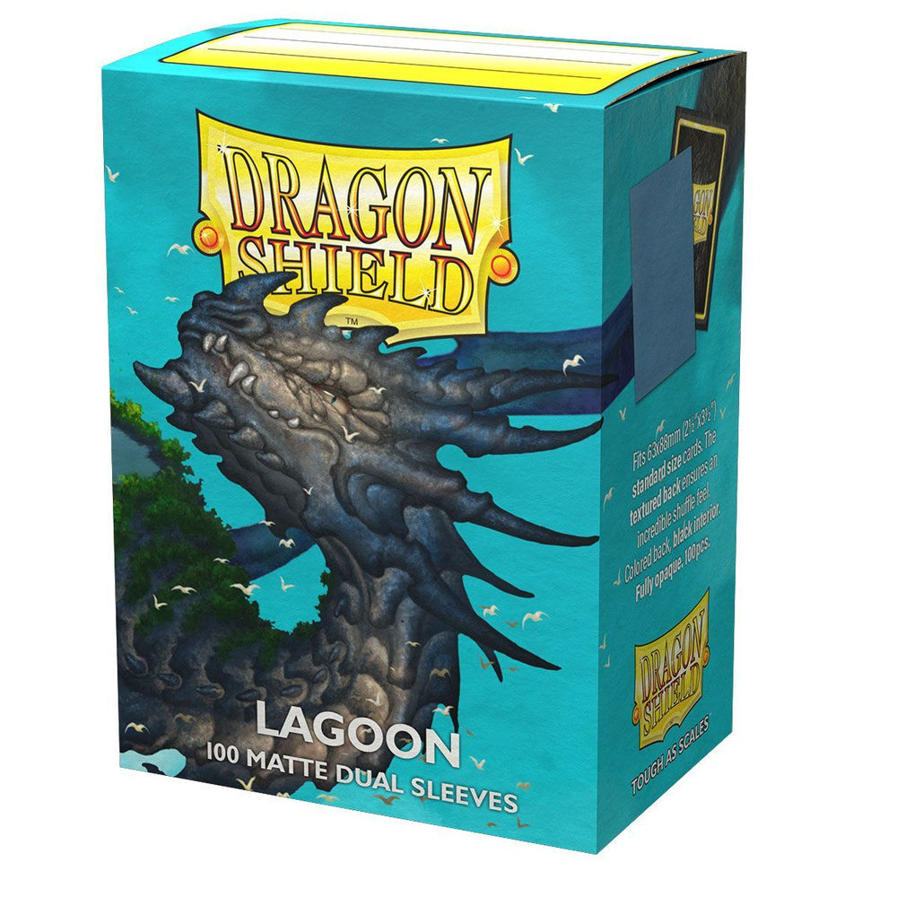 Протекторы для карт стандартного размера Dragon Shield - Dual Matte Lagoon (100шт. в упаковке)  #1