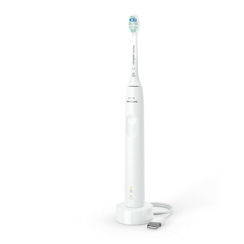 Philips Электрическая зубная щетка Sonicare 3100 series HX3671/13_2523 озон, белый  #1