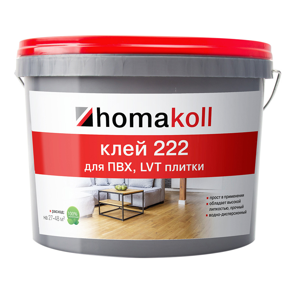 Клей для ПВХ и LVT плитки Homa Homakoll 222 12 кг #1