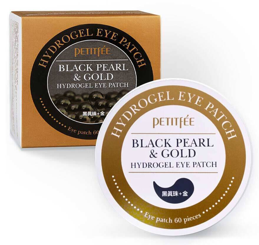 PETITFEE Гидрогелевые патчи для глаз с черным жемчугом и золотом Black Pearl & Gold Eye Patch 60 шт. #1
