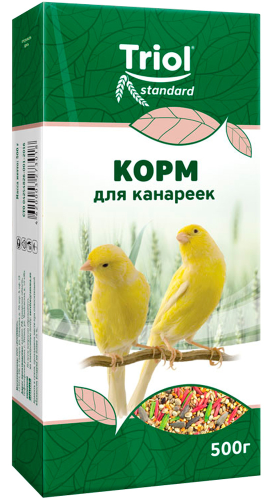 Корм для птиц TRIOL STANDARD корм для канареек (500 гр) #1